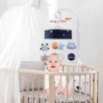 آویز تخت کودک موزیکال کونیگ کیدز طرح ابر و ماه - Image 3