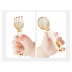 قاشق و چنگال انعطاف پذیر طرح هی اور شی he or she - Image 2