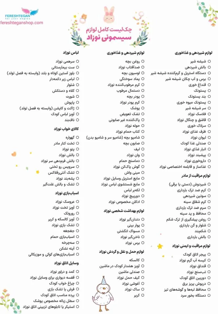 چک لیست سیسمونی